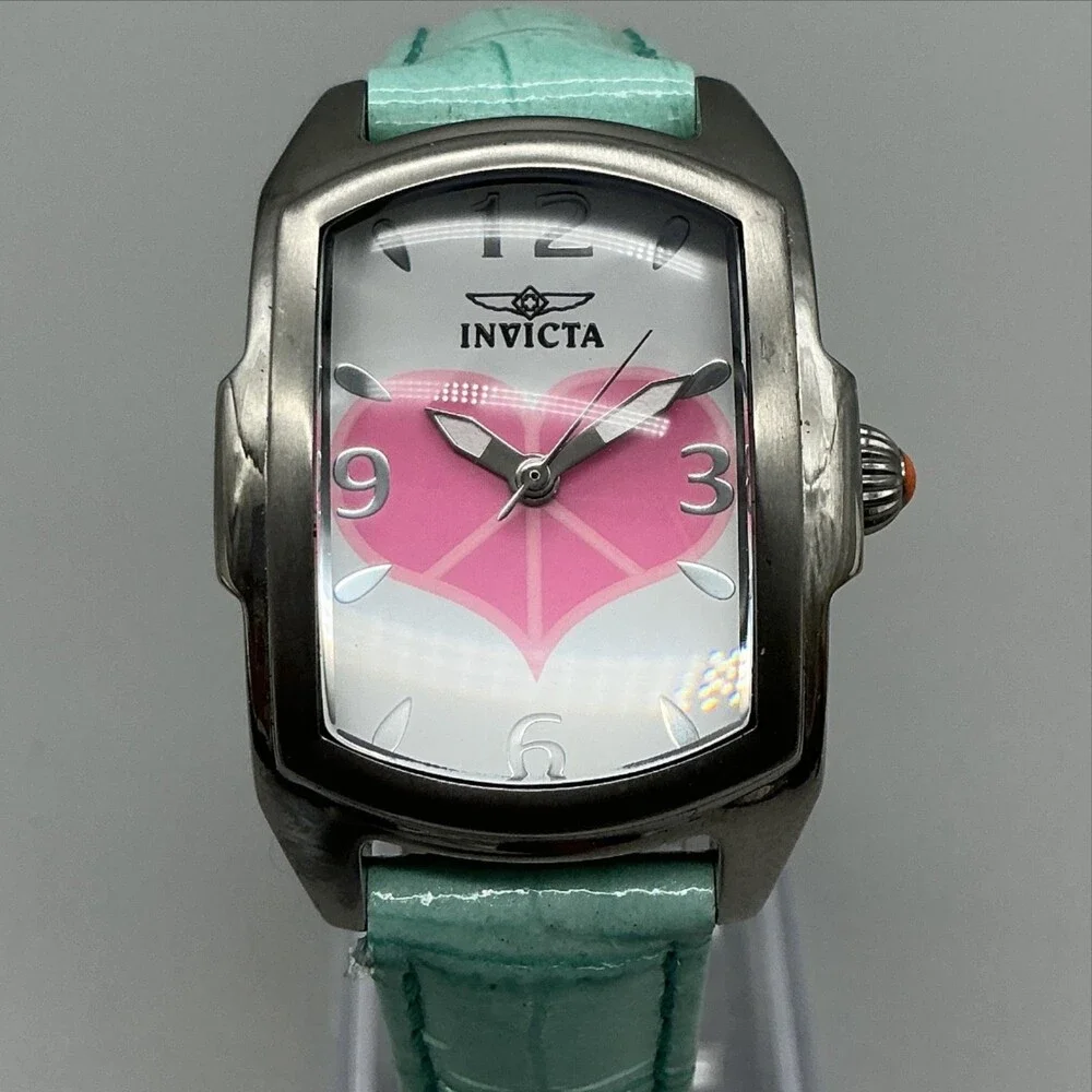 Invicta Lupah Womens Watch 29mm Leather Race To Erase MS 19840 New Battery